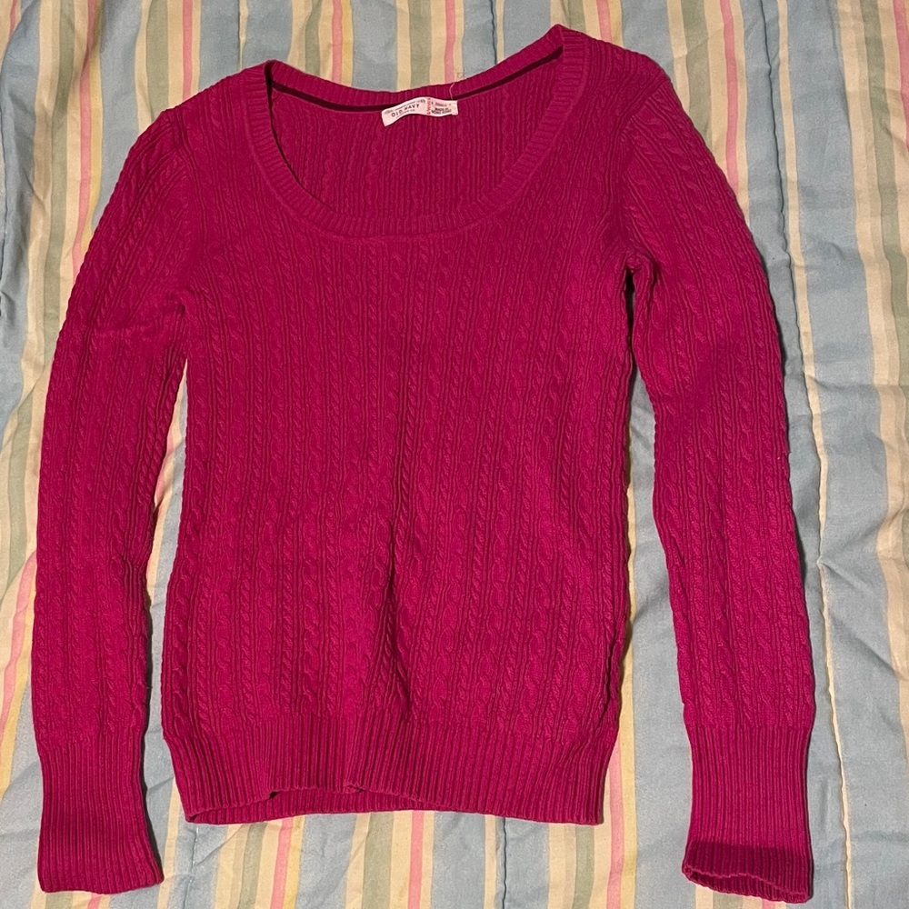 Old Navy Women's Fuchsia Scoop Neck Sweater